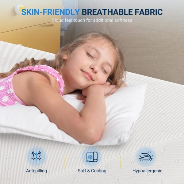 Avenco 6 Inch Full Size Mattress, Memory Foam Full Mattress in a Box for Comfort Sleep & Pressure Relief, CertiPUR-US Certified Medium Firm Full Mattresses - Image 4