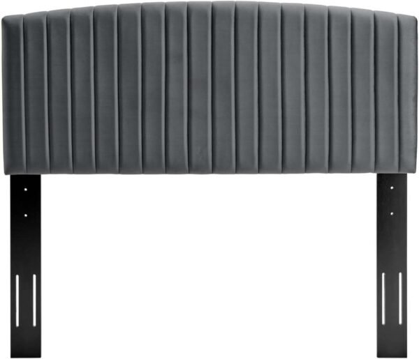 Modway Rebecca Performance Velvet Twin Headboard, Charcoal - Image 3