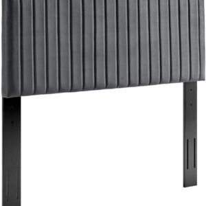 Modway Rebecca Performance Velvet Twin Headboard, Charcoal