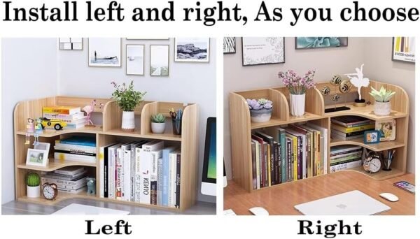 Simple Desktop Bookcase Office Desk Children's Storage Shelves Students Multi-Layer Arrangement Artifact Small Bookcase - Image 3