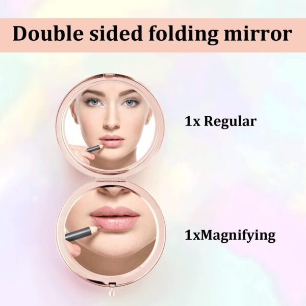 Sister Valentine's Day Funny Gifts for Sister from Sister, Graduation Gifts for Her Sister Friends, for Big Sister in Law, Dorm Decor for College Girls - Rose Gold Compact Mirror - Image 4
