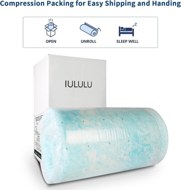 2 Inch Memory Foam Mattress Topper Twin XL Size, Gel Mattress Topper with Ventilated Design, CertiPUR-US Certified - Image 7
