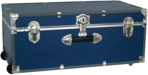 Seward Trunk 30-inch Footlocker Trunk with Wheels Blue - Image 2