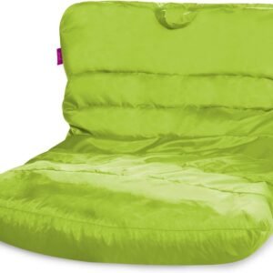 Posh Creations Structured Comfy Seat for Bedrooms and Dorm Rooms, Large Bean Bag Chair, Laguna Lounger, Lime