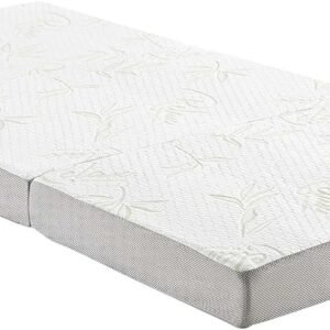 Modway 4” Relax Twin XL Tri-Fold Mattress Topper CertiPUR-US Certified w/ Removable Cover (39″x80”)