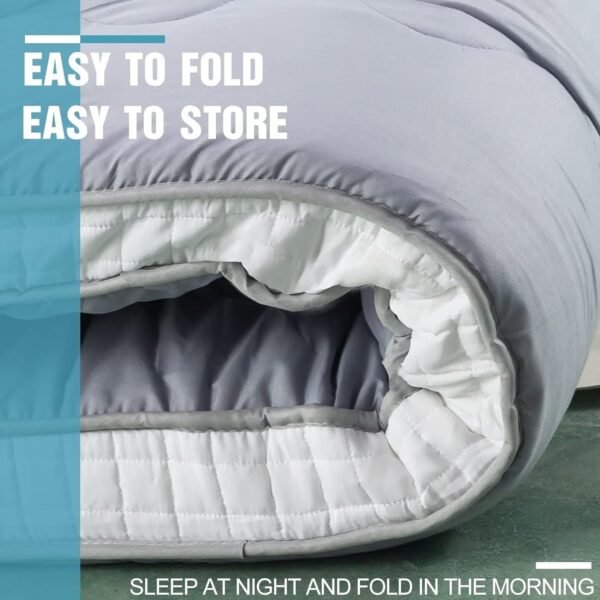 KIAYACI Japanese Floor Mattress for Tent Camping Mattresses for Tents Roll Up Mattress Floor Mattress for Adults - Image 8