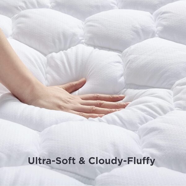 Bedsure White Twin XL Mattress Pad Bundle Twin XL Sheets for College Dorm - Image 4