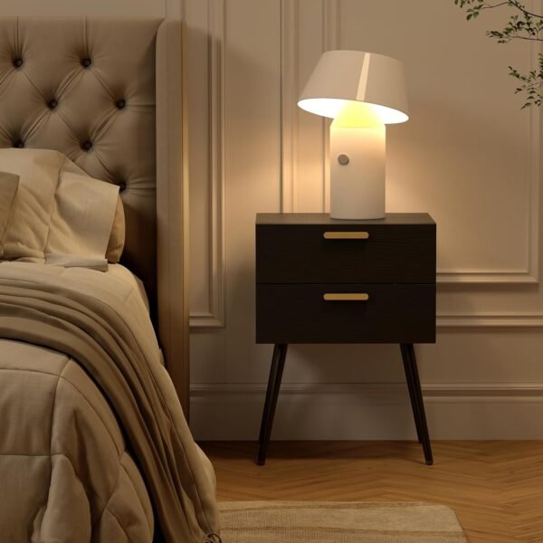 Modern Nightstand, Modern 2-Drawer Side Table, Stylish and Exquisite End Table/Bedside Table for Bedroom, Living Room, Office and College Dorm - Image 10