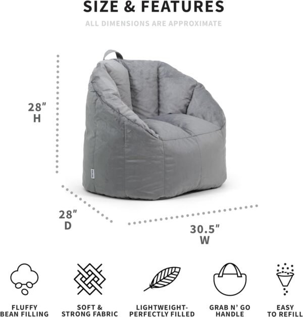 Big Joe Milano, Medium, Gray Plush - Image 3