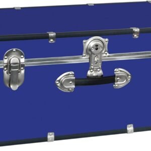 Seward Trunk College Dorm and Camp Storage Footlocker Trunk, Blue, 30-Inch (SWD5120-40)