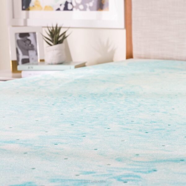 LINENSPA 3 Inch Gel Swirl Memory Foam Mattress Topper – Cooling Gel Infused – Pressure Relieving – CertiPUR Certified - Twin XL - Image 5