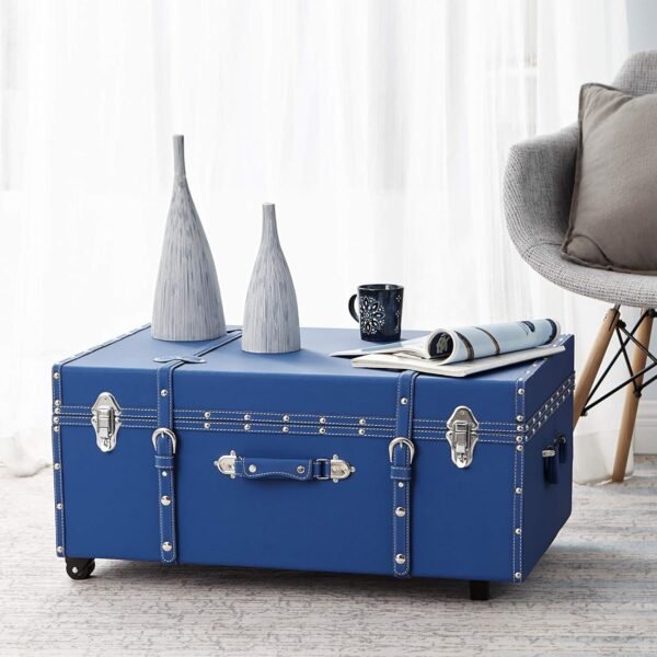 DormCo Texture Brand Trunk - Pacific Blue - Large - Image 4