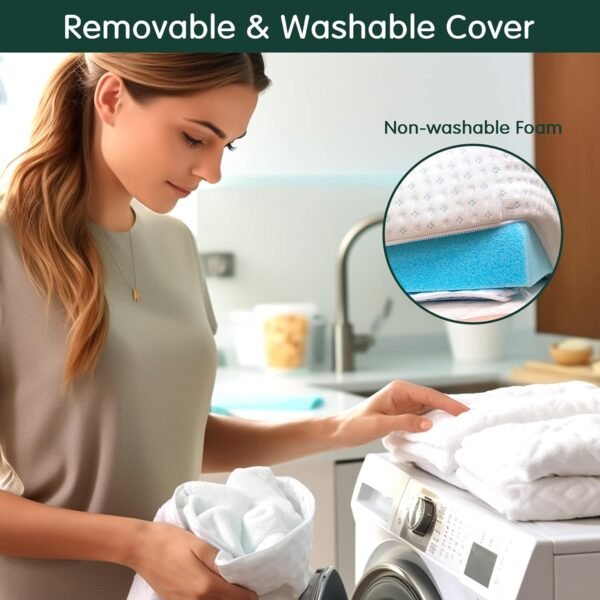 Hokway 3 Inch Twin XL Mattress Topper - Gel Memory Foam Mattress Toppers with Removable Soft Cover, Cooling Bed Topper Ventilated High Density Mattress Pad, CertiPUR-US Certified - Image 6