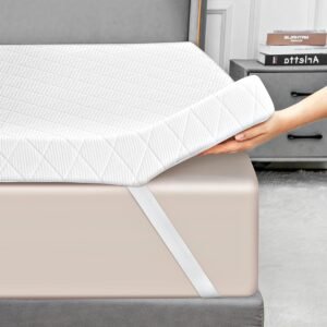 Mattress Topper Twin XL, 3 Inch Memory Foam Mattress Topper Twin XL College Dorm, Cooling Bed Topper Twin XL, Organic Bamboo Cover, BPA-Free Mattress Pad Twin XL