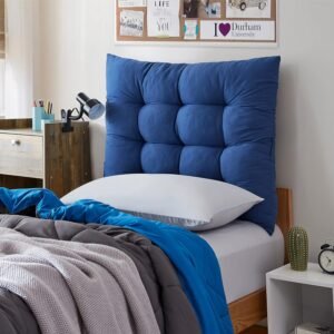 DormCo Rainha – Puffy Tufted College Headboard – Royal Navy Blue