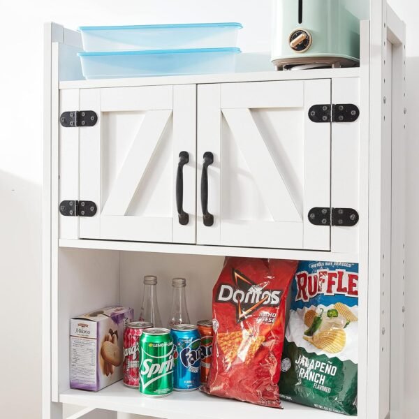 Yak About It® Dorm Hutch - Over The Fridge Organizer - White - Image 3