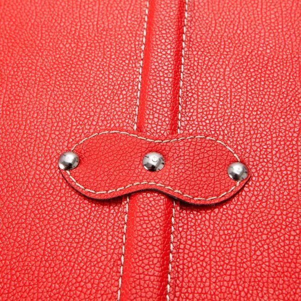 DormCo Texture® Brand Wheeled Storage Trunk - Red - Image 3