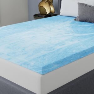 Vibe 3” Gel Swirl Memory Foam Mattress Topper, Twin XL