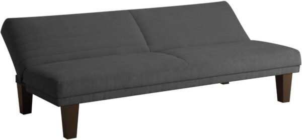 DHP Dillan Convertible Futon with Microfiber Upholstery, Grey - Image 9