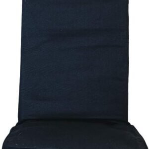 Original BackJack-Made in The USA- Black Tough Duck Fabric Lightweight Floor Seating Chair for Gaming, Families, Parents, Daycare, Back Support, Reading, Yoga, Meditation, Dorm, School