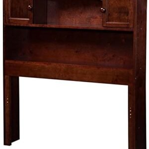 Twin Bookcase Headboard in Walnut