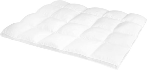 Superior Mattress Topper, Down Alternative, 2 Inch Deep Sized Bed Pillow Top, Comfort Pad, Fluffy Mattress-Topper Protector, Plush Cooling Extra Soft, Hotel Quality, All-Season, Twin XL, White - Image 2