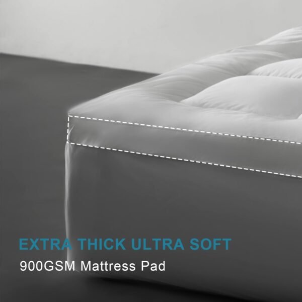 Royoliving Twin XL Size Mattress Topper Extra Thick Mattress Pads Cover Fluffy Soft Elastic Mattress Protector Cotton Top 18" Deep Pocket Cooling Breathable Mattress Topper (39x80 Inches) - Image 3