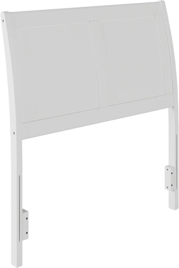 AFI Portland Twin Size Headboard with Attachable Charger in White - Image 4