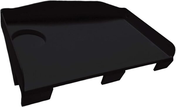 Modern Innovations Bedside Shelf for Bed, College Dorm Room, Top Bunk, Clip On Nightstand Tray with Cord and Cup Holder, Bunkbed Caddy for Table Storage (Black) - Image 7