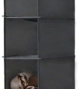 MAX Houser 10-Shelf Hanging Shoe Shelf Organizer, Hanging Shoe Storage for Closet (Grey)