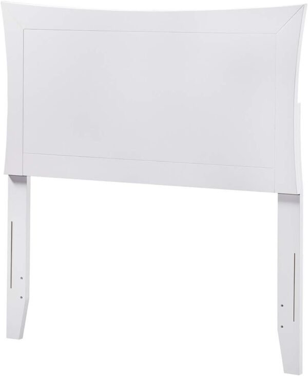 AFI Metro Twin Size Headboard with Attachable Charger in White
