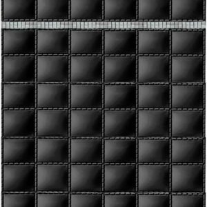 nu steel GB8H Giraffe Collection Wastebasket, Square Vintage Trash Can for Bathroom, Bedroom, Dorm, College, Office, 7.3″ x 10″ x 7.3″, Resin with Black Finish