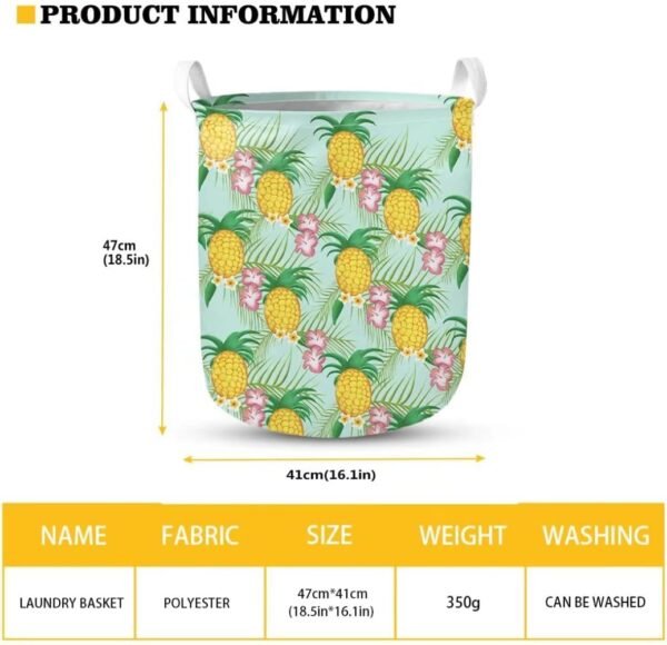 Cow Print Sunflower Large Sized Storage Baskets,Canvas Waterproof Storage Bin,Collapsible Organizer Baskets for Home,Office,Toy Bins,Laundry Hamper - Image 2