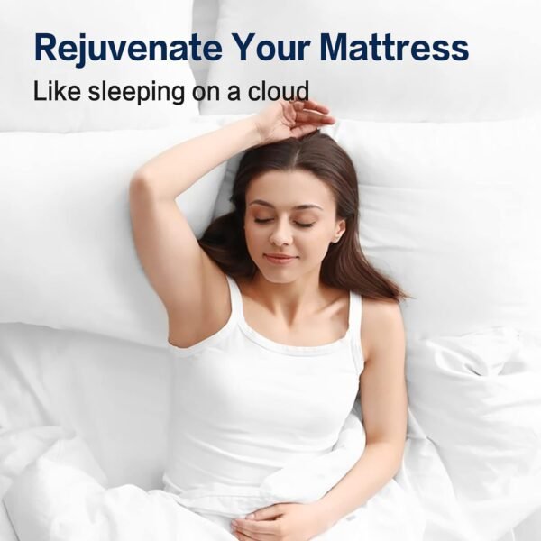 SOPAT Mattress Topper Twin XL Size Extra Thick Mattress Pad 8-21" Deep Pocket Soft Down Alternative Fill Mattress Protector Pillow Top Mattress Cover (39x80 Inches, White) - Image 5