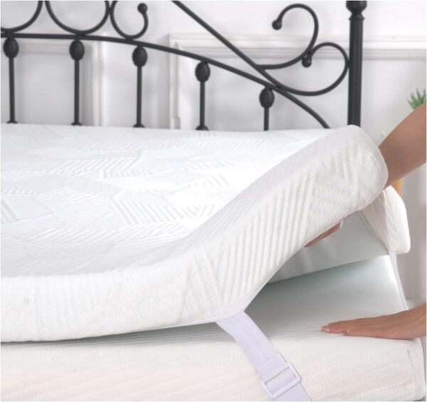 2 Inch Gel Memory Foam Mattress Topper Twin XL, Cooling Bed Topper with Removable Cover, Soft & Pain Relief & Breathable, CertiPUR-US & Oeko-Tex Certified