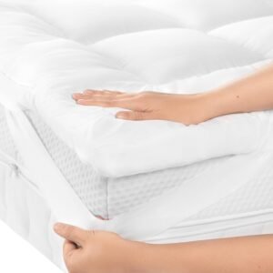 Niagara XL Twin Mattress Topper 2 inch – Pillow Top Mattress Cover Quilted Fitted Cooling Topper for Back Pain – 8-21″ Deep Pocket (39×80 Inches)