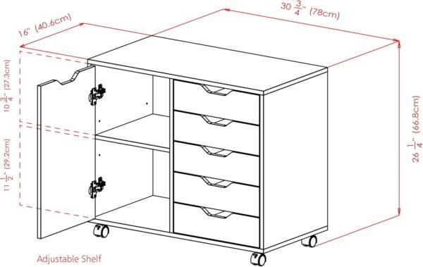 Winsome Wood Halifax Storage/Organization, White - Image 10