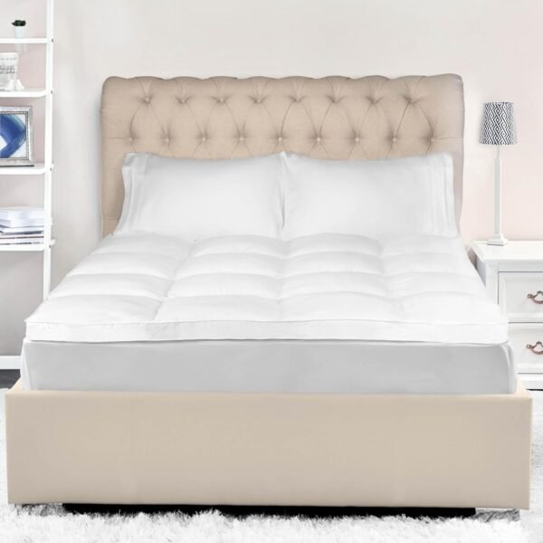 Superior Mattress Topper, Down Alternative, 2 Inch Deep Sized Bed Pillow Top, Comfort Pad, Fluffy Mattress-Topper Protector, Plush Cooling Extra Soft, Hotel Quality, All-Season, Twin XL, White - Image 10