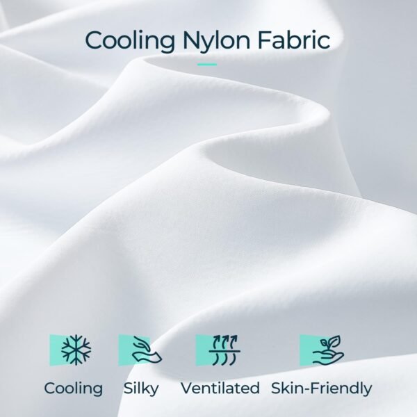 LINSY LIVING Cooling Mattress Topper Twin XL, 3 Inch Gel Infused Memory Foam with Deep Pocket Nylon Fabric, Soft Mattress Topper for XL Twin Size Bed - Image 4