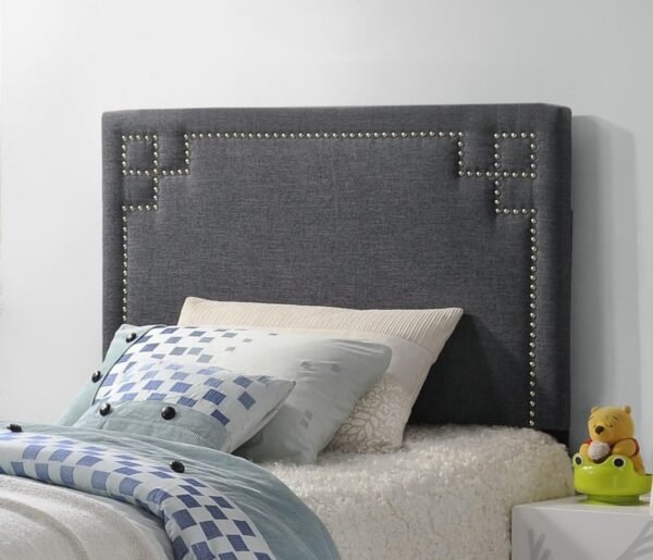 Baxton Studio Gallia Headboard, Twin, Gray - Image 4