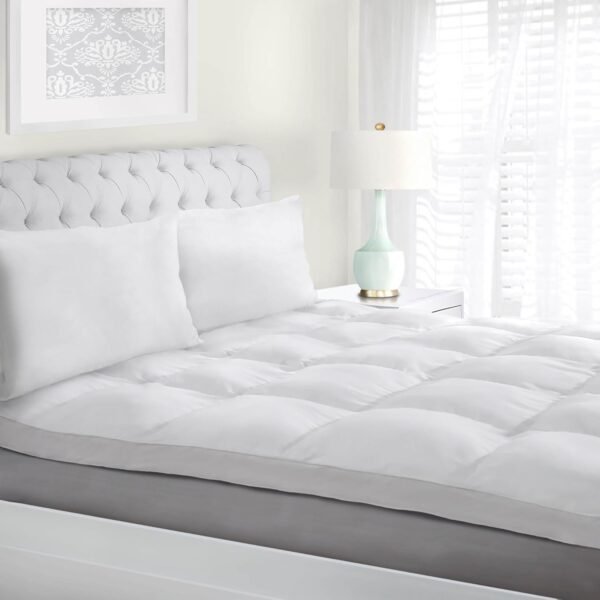 Superior Mattress Topper, Down Alternative, 2 Inch Deep Sized Bed Pillow Top, Comfort Pad, Fluffy Mattress-Topper Protector, Plush Cooling Extra Soft, Hotel Quality, All-Season, Twin XL, White - Image 11