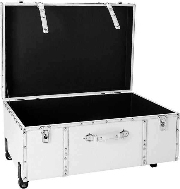 DormCo Texture Brand Trunk - White Chevron - Large - Image 2