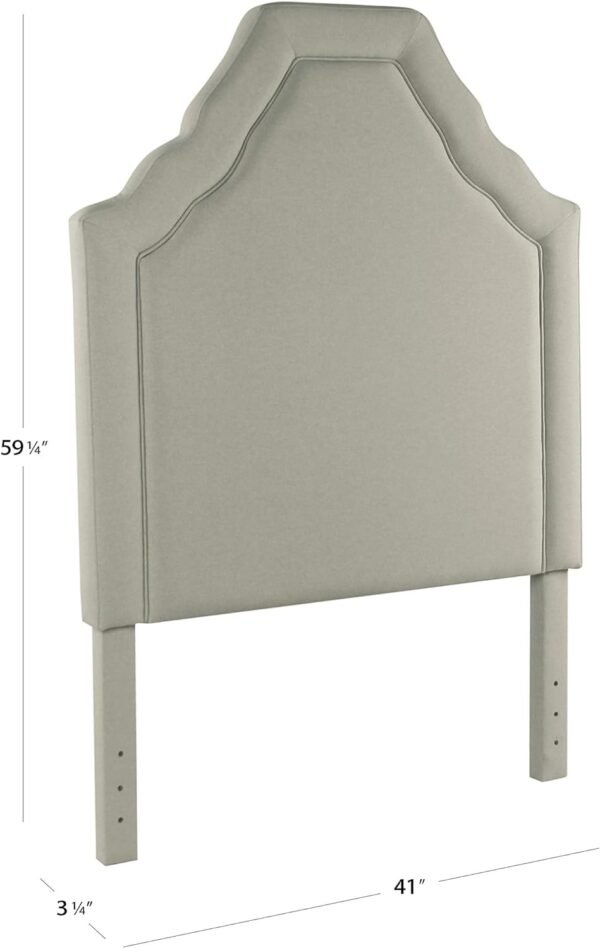 Homepop Home Decor | Upholstered Twin Headboard | Youth Headboard for Twin Bed, gray - Image 2