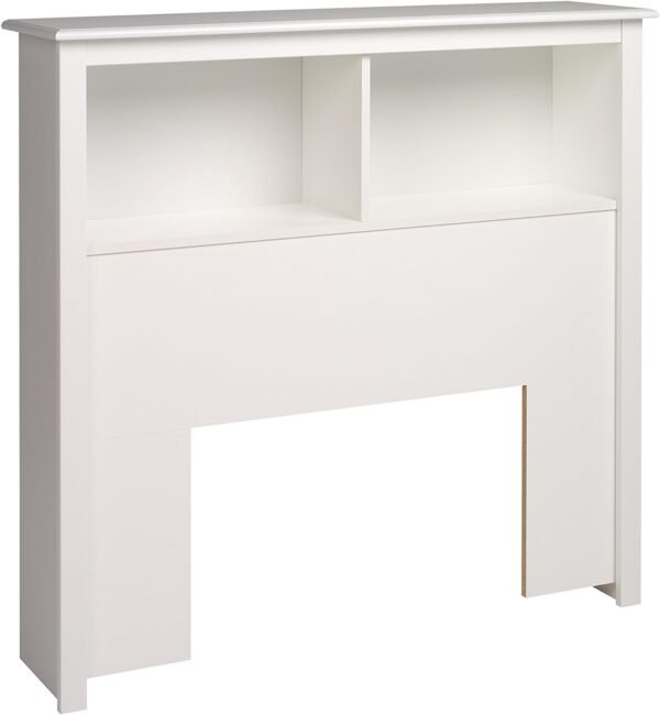 Prepac Monterey White Twin Storage Headboard - Image 3