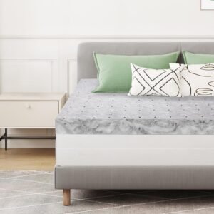 EYOBE Memory Foam Mattress Topper, 2 Inch Twin XL Gel Infused Memory Foam Mattress with Ventilated Design, CertiPur Certified, Mattress Topper for Body Support & Pressure Relief