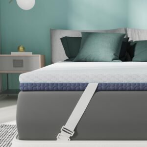 2 Inch Memory Foam Mattress Topper Twin XL, Re:flip Soft Mattress Topper for Pain Relief, Mattress Topper with 2-Sided Soft Cover, Ergonomic 5-Zone Design, CertiPUR-US Certified