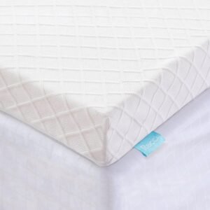 RECCI 3 Inch Twin XL Mattress Topper for College Dorm, Memory Foam Pressure-Relieving for Back Pain, Mattress Topper with Removable & Washable Cover, CertiPUR-US Certified, Dorm Bed