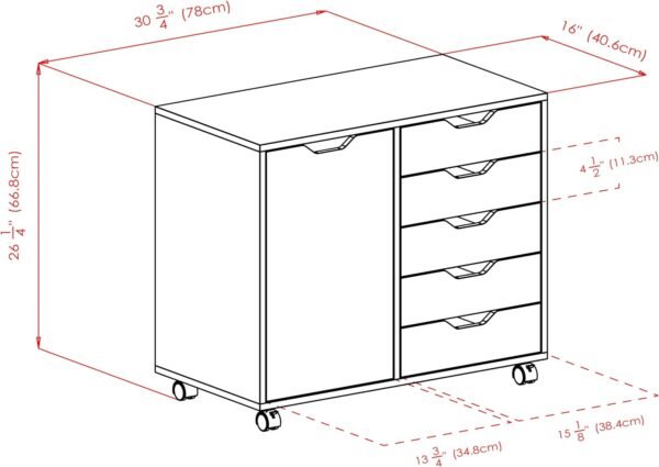 Winsome Wood Halifax Storage/Organization, White - Image 3