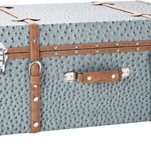 DormCo Texture Brand Wheeled Trunk – Smokey Lavender Ostrich – Large