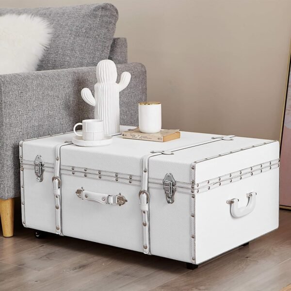 DormCo Texture Brand Trunk - White Chevron - Large - Image 4